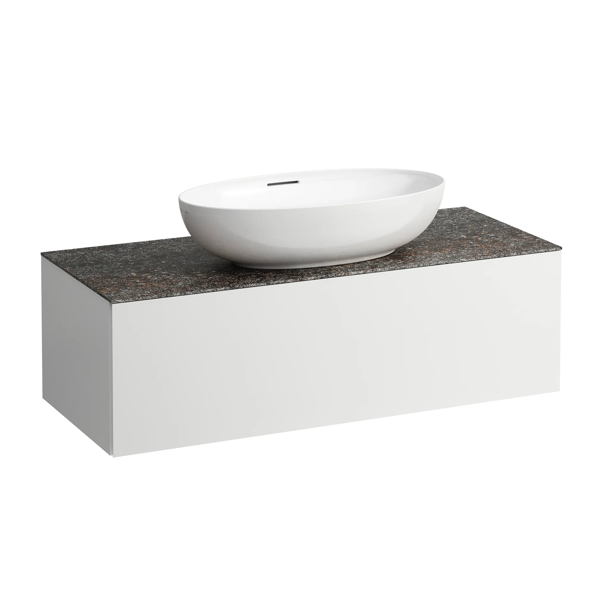 Schubladenelement (Waschtischunterbau+Waschtischplatte) ILBAGNOALESSI 500x1200x370 1 Schublade integrierte versteckte Griffe seitlich Vollauszug Soft-Close Ausschnitt mitte Marrone Naturale Top passend zu Waschtisch H818975/6 H818977/8 Weiß matt Schubladenelement (Waschtischunterbau+Waschtischplatte) ILBAGNOALESSI 500x1200x370 1 Schublade integrierte versteckte Griffe seitlich Vollauszug Soft-Close Ausschnitt mitte Marrone Naturale Top passend zu Waschtisch H818975/6 H818977/8 Weiß matt