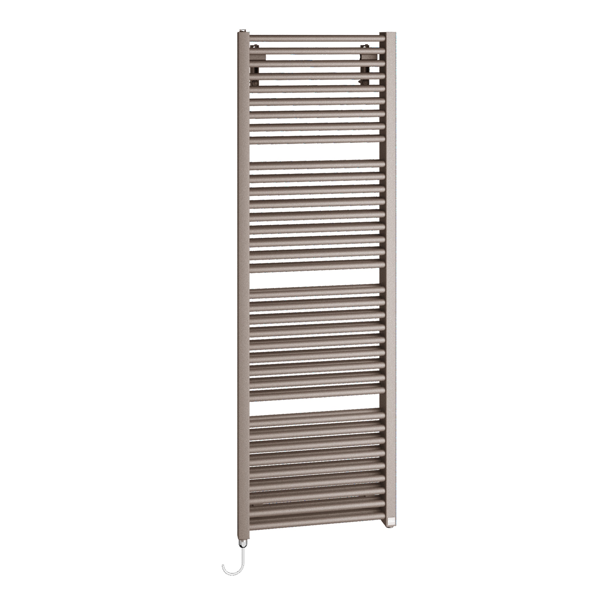 Kermi Design-Elektroheizkörper „Duett®-E“ 63,4 × 149,2 cm in Aluminium Grey