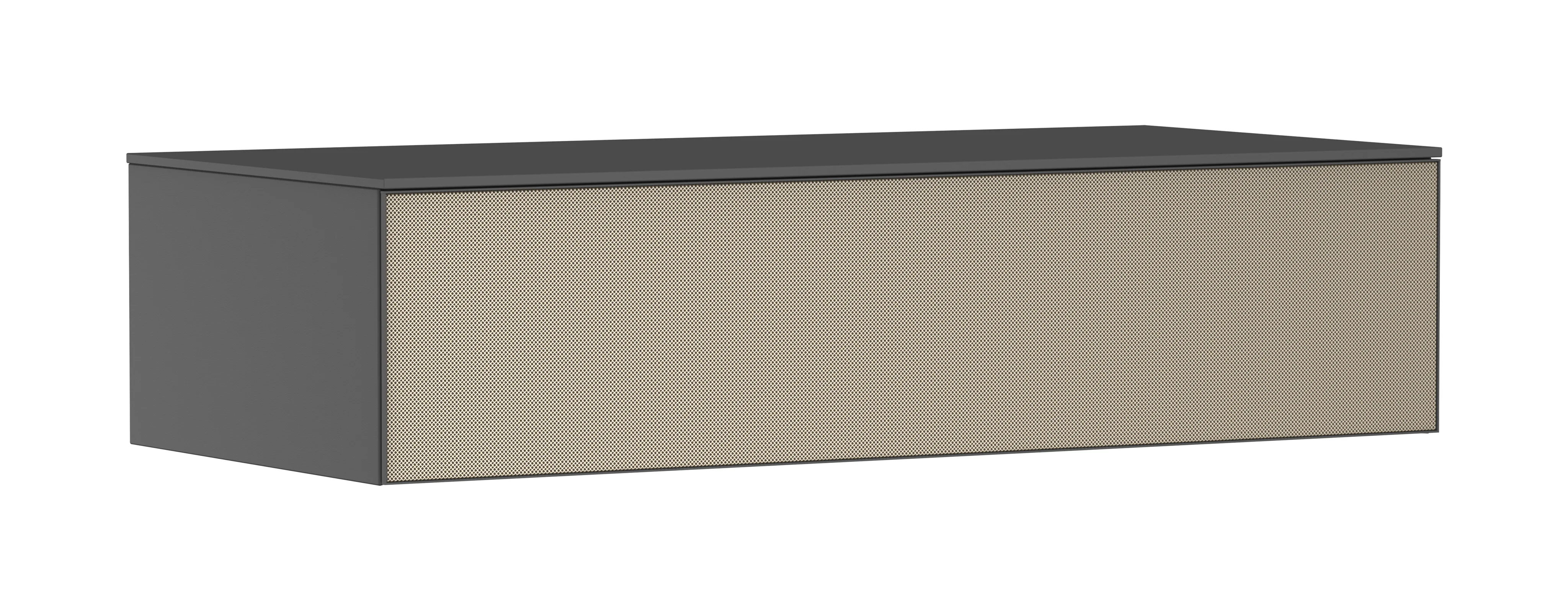 Hansgrohe Xevolos E Sideboard Schiefergrau Matt, 1180x550 mm, 1 Schubkasten, griff- und push-to-open, SoftClose, Wandmontage