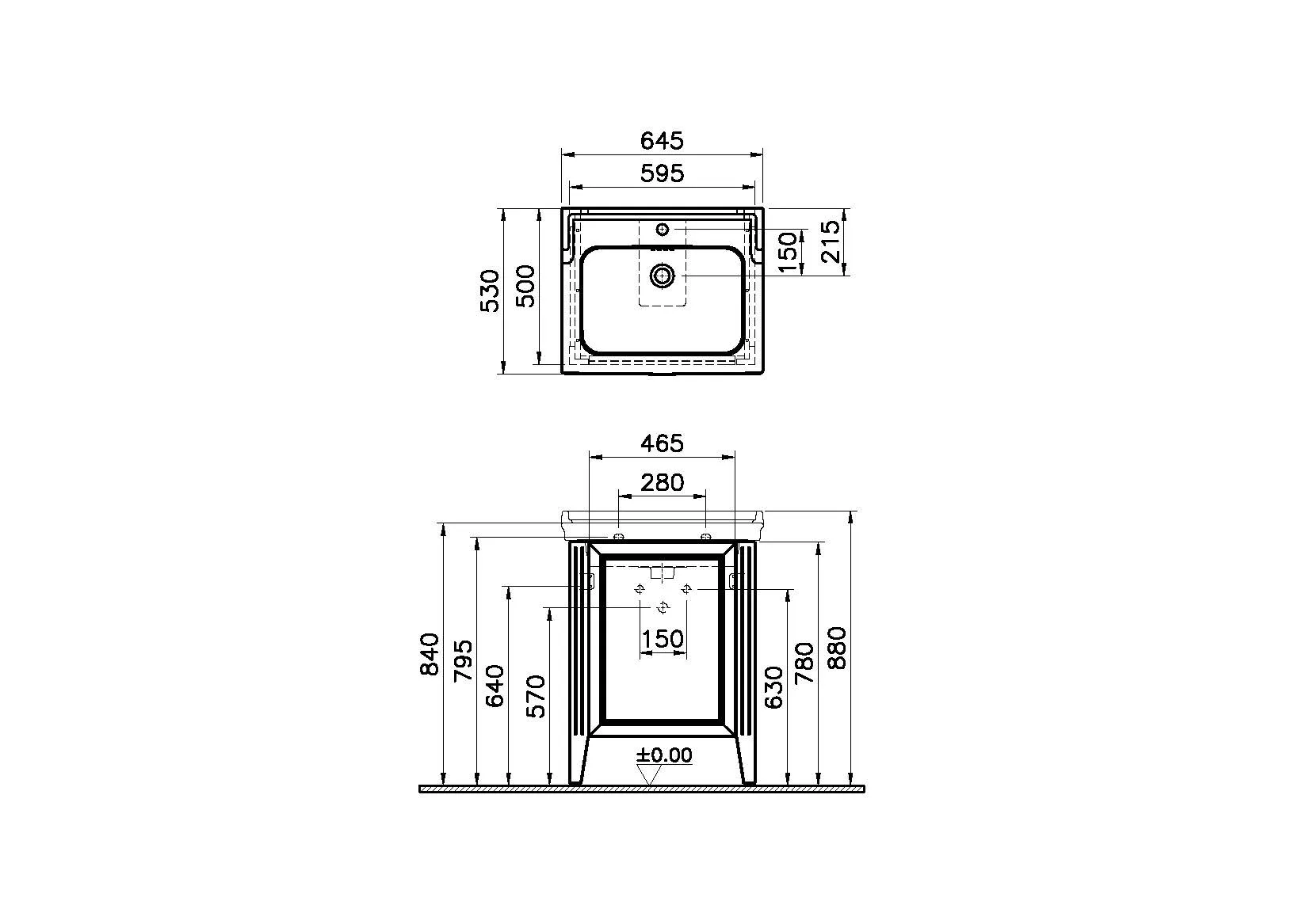 VitrA Valarte Set 65 cm Möbelwaschtisch + Waschtischunterschrank 1 Tür Türanschlag links Grau Matt VitrA Valarte Set 65 cm Möbelwaschtisch + Waschtischunterschrank 1 Tür Türanschlag links Grau Matt