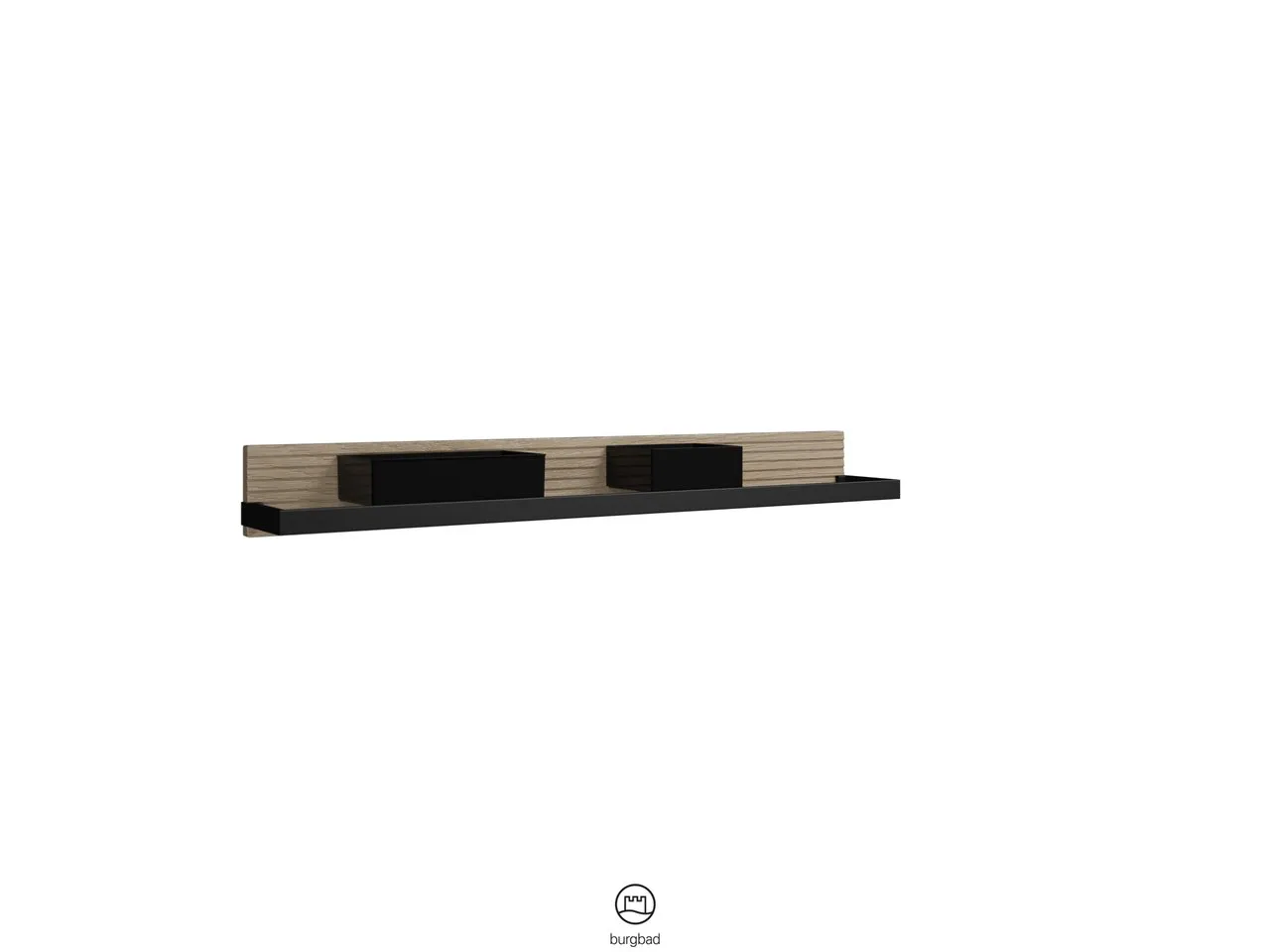 burgbad Wandpaneel „Fiumo“ in Befestigung verdeckt 1000 × 117 × 150 mm