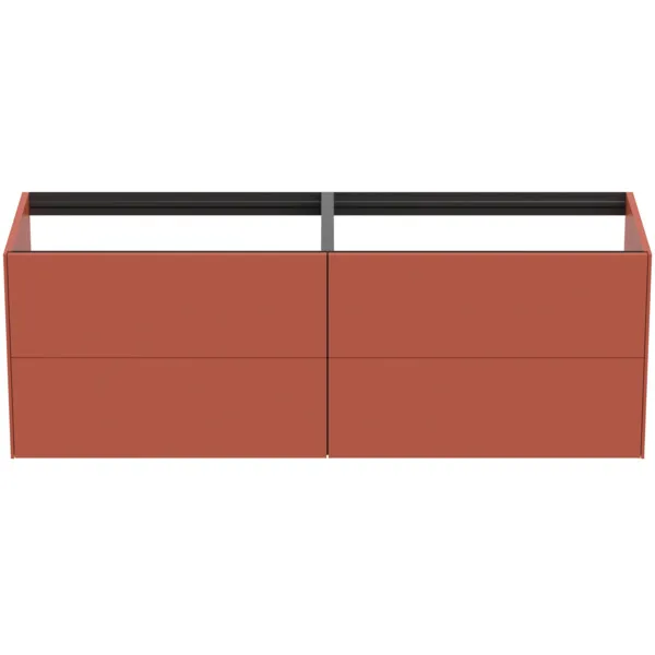 Ideal Standard Waschtischunterschrank Conca, 4 Auszüge, Push-Open mit Softclose-Einzug, ohne Platte, 1585x505x540 mm, Sunset