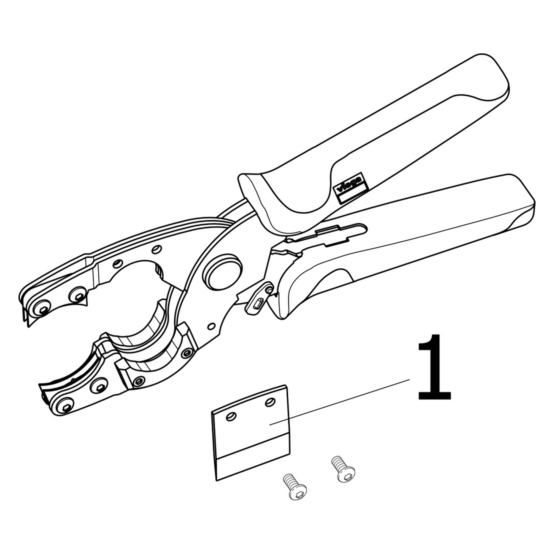 Viega „Sanfix“ Rohrschere für Kunststoffrohr 12 - 25 mm für ⌀ 12 mm