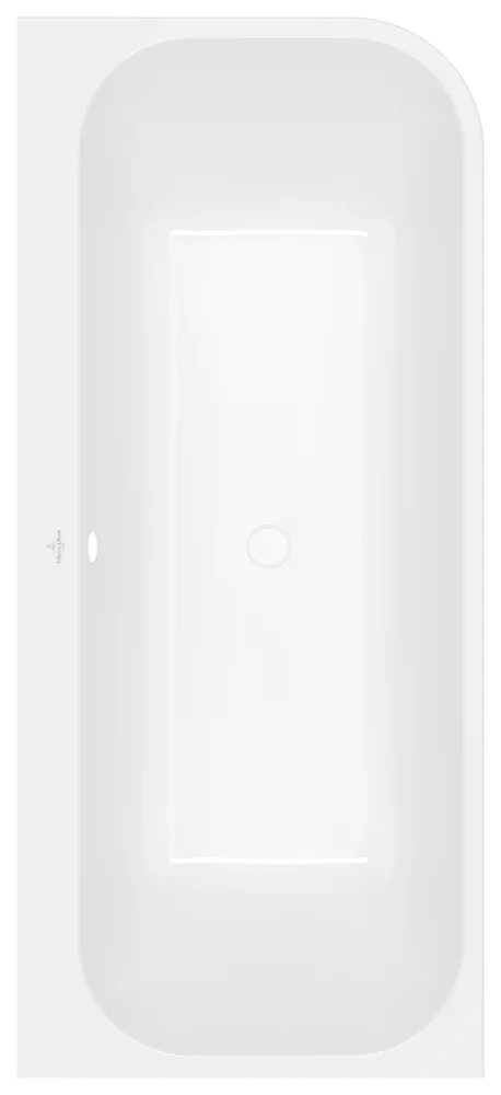 Villeroy & Boch Architectura Badewanne UBA170ARE9CL00V, links, 1700x750mm, Acryl, Weiß Alpin
