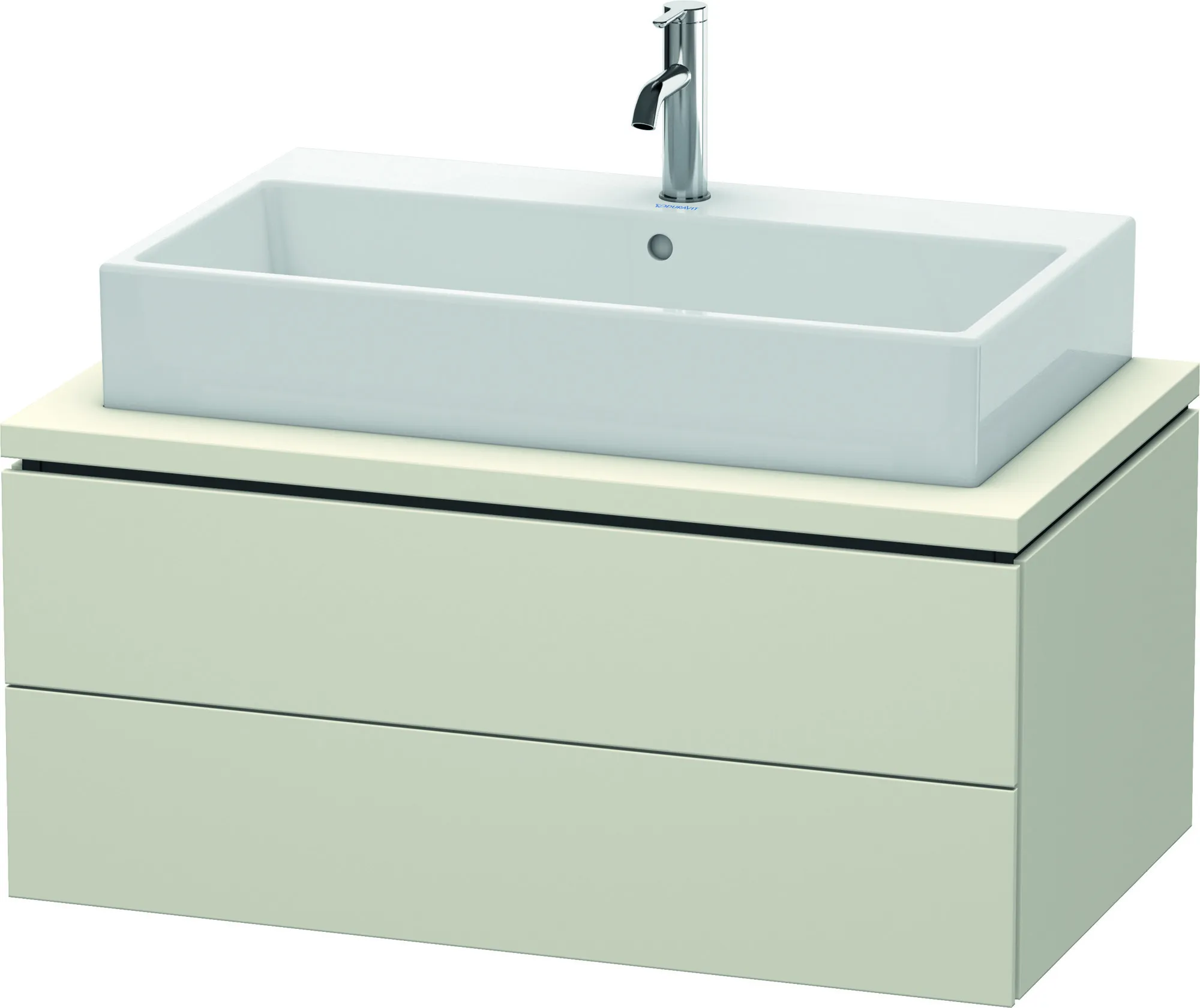 Duravit Waschtischunterschrank wandhängend „L-Cube“ 92 × 40 × 54,7 cm Taupe Matt Duravit Waschtischunterschrank wandhängend „L-Cube“ 92 × 40 × 54,7 cm Taupe Matt