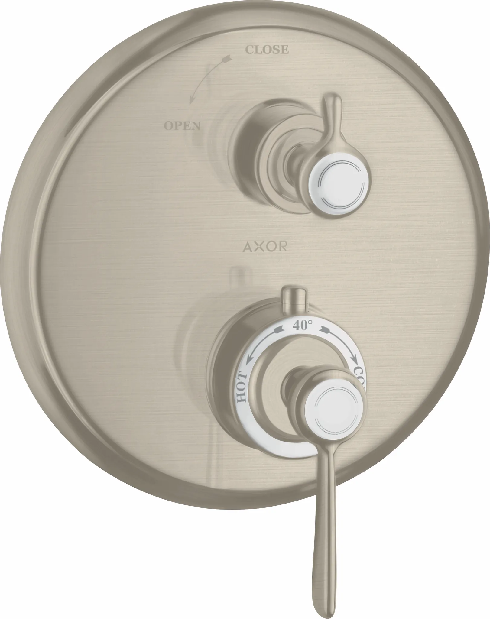 Thermostat Unterputz Axor Montreux F-Set Hebelgriff chrom mit Absperrventil