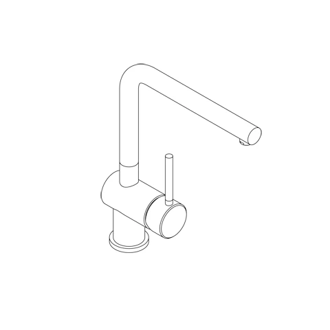 L STEEL SpültischEinhandmischer Edelstahl gebürstet L STEEL SpültischEinhandmischer Edelstahl gebürstet