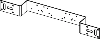 Halter aus verzinktem Stahl, 2-fach gewinkelt, Stichmaße 150 und 80 mm