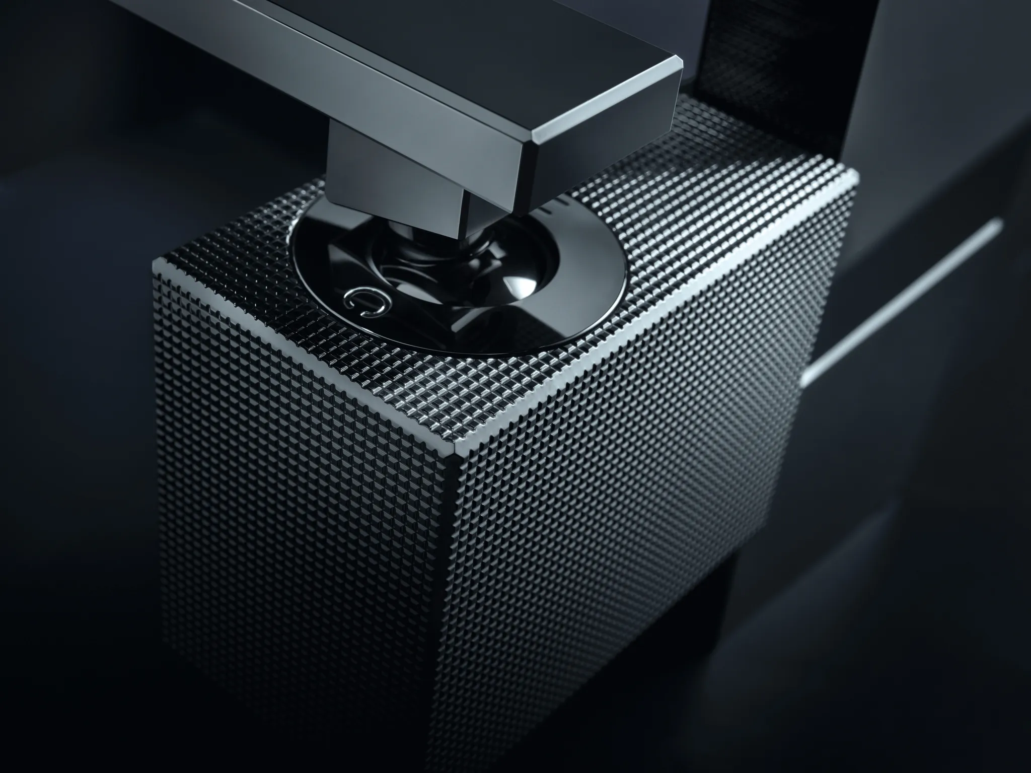 Hansgrohe AXOR Edge Einhebel-Waschtischmischer 190 mit Push-Open Ablaufgarnitur - Diamantschliff, Chrom Hansgrohe AXOR Edge Einhebel-Waschtischmischer 190 mit Push-Open Ablaufgarnitur - Diamantschliff, Chrom