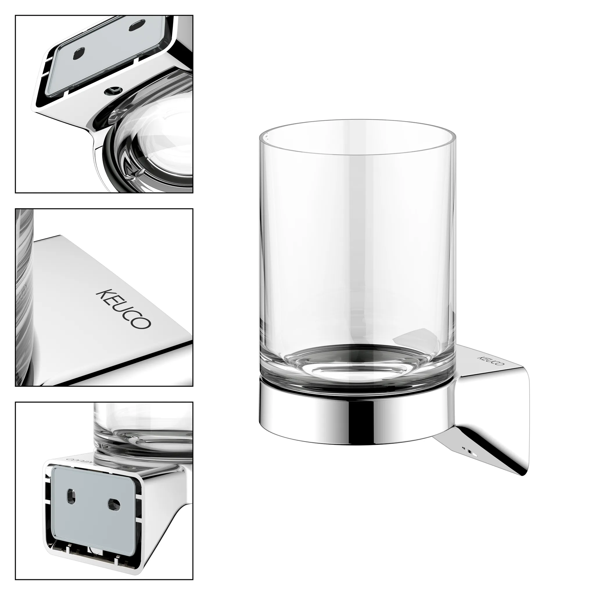 Aveno Glashalter verchromt