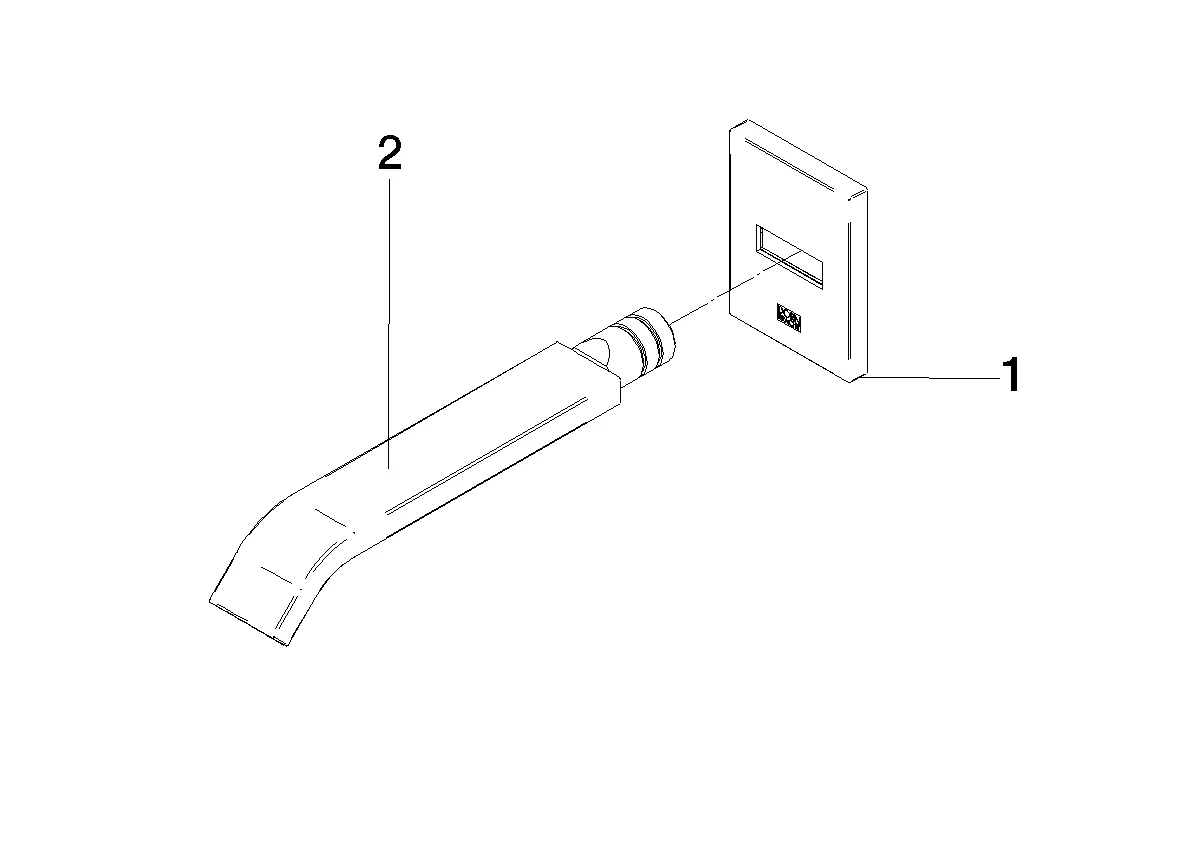 Waschtisch-Wand-Auslauf ohne Ablaufgarnitur IMO Chrom 13800671 Waschtisch-Wand-Auslauf ohne Ablaufgarnitur IMO Chrom 13800671