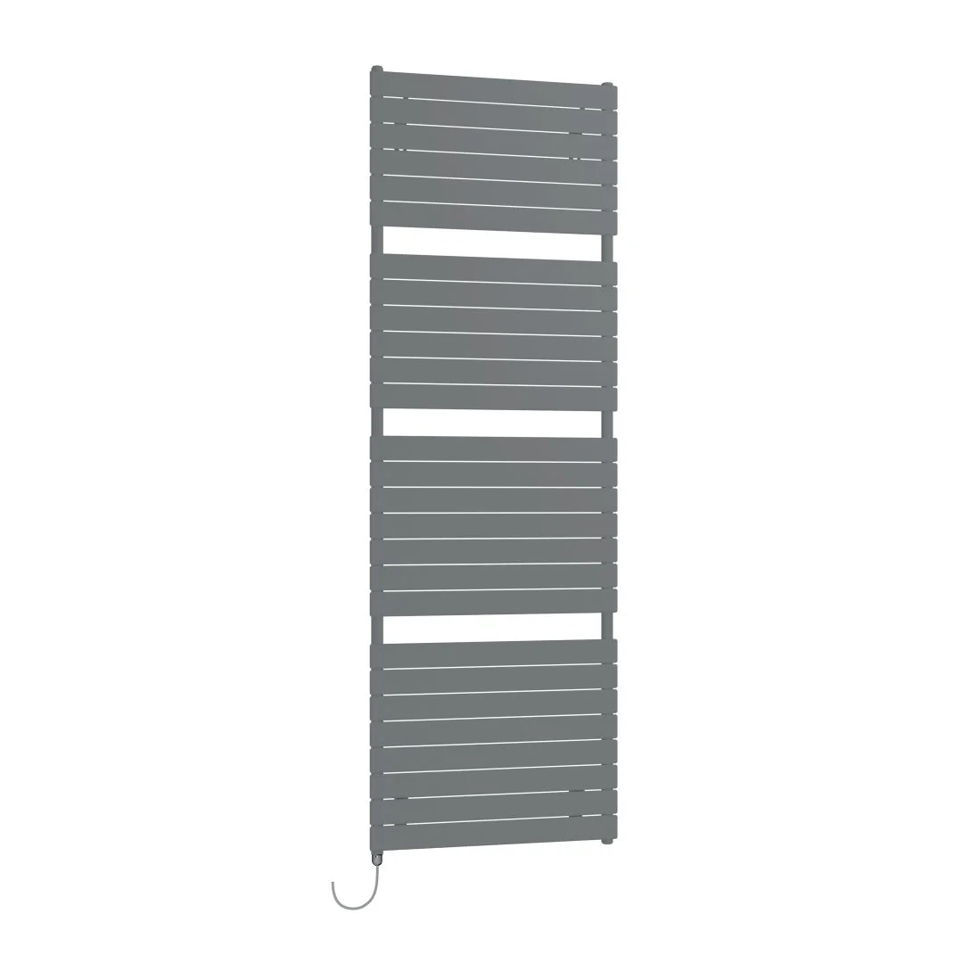Kermi Aster Designheizkörper - Elektroheizung in Anthracite Grey, 1169x450x37 mm, rechts