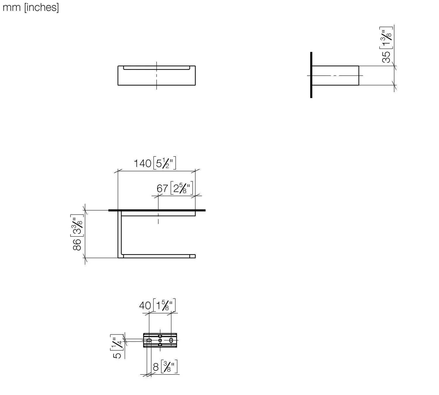 Papierrollenhalter ohne Deckel SERIENSPEZIFISCH Chrom 83500780 Papierrollenhalter ohne Deckel SERIENSPEZIFISCH Chrom 83500780