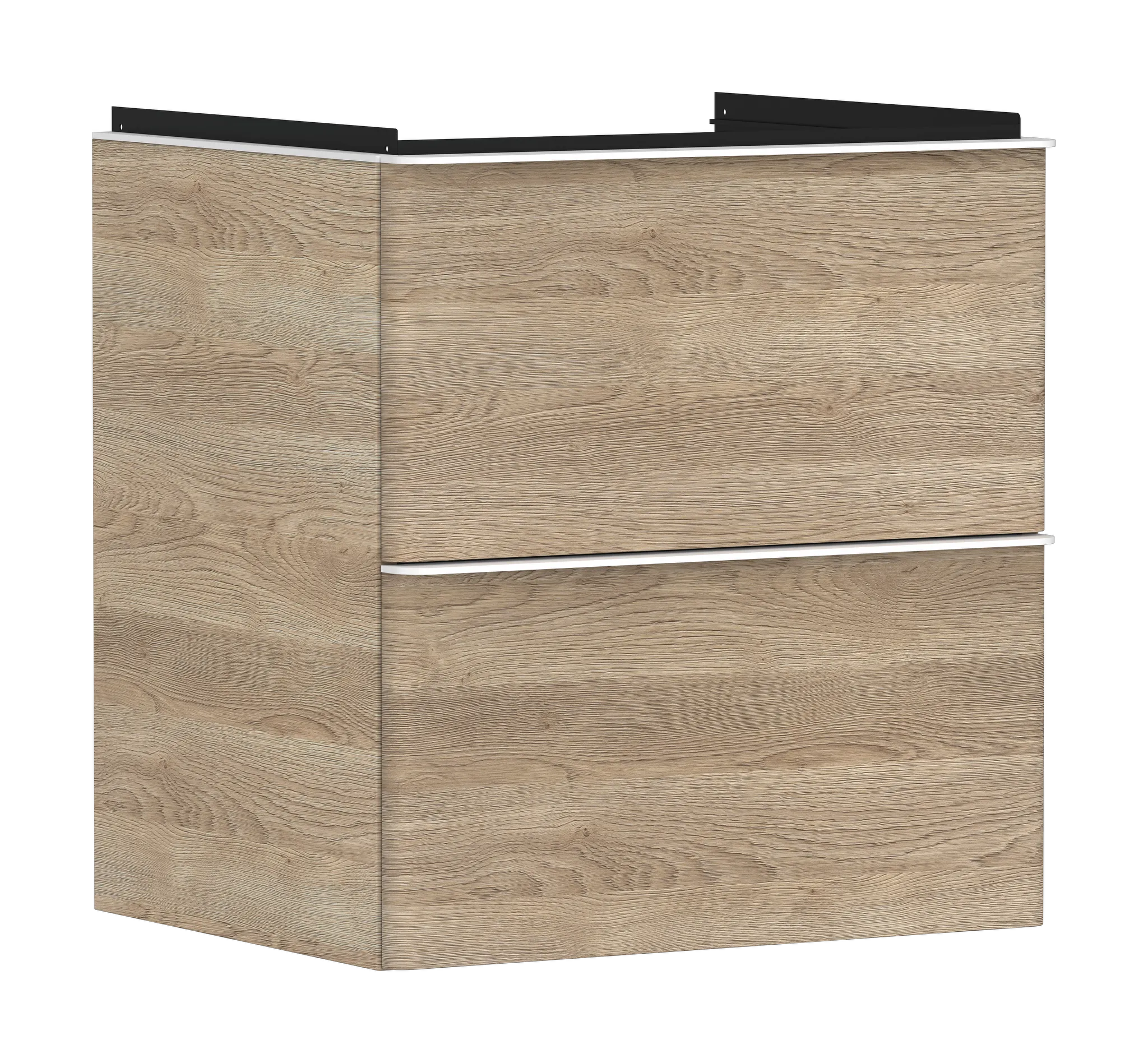 Hansgrohe Xelu Q Waschtischunterschrank Eiche Natur 580⁄475, 2 Schubkästen