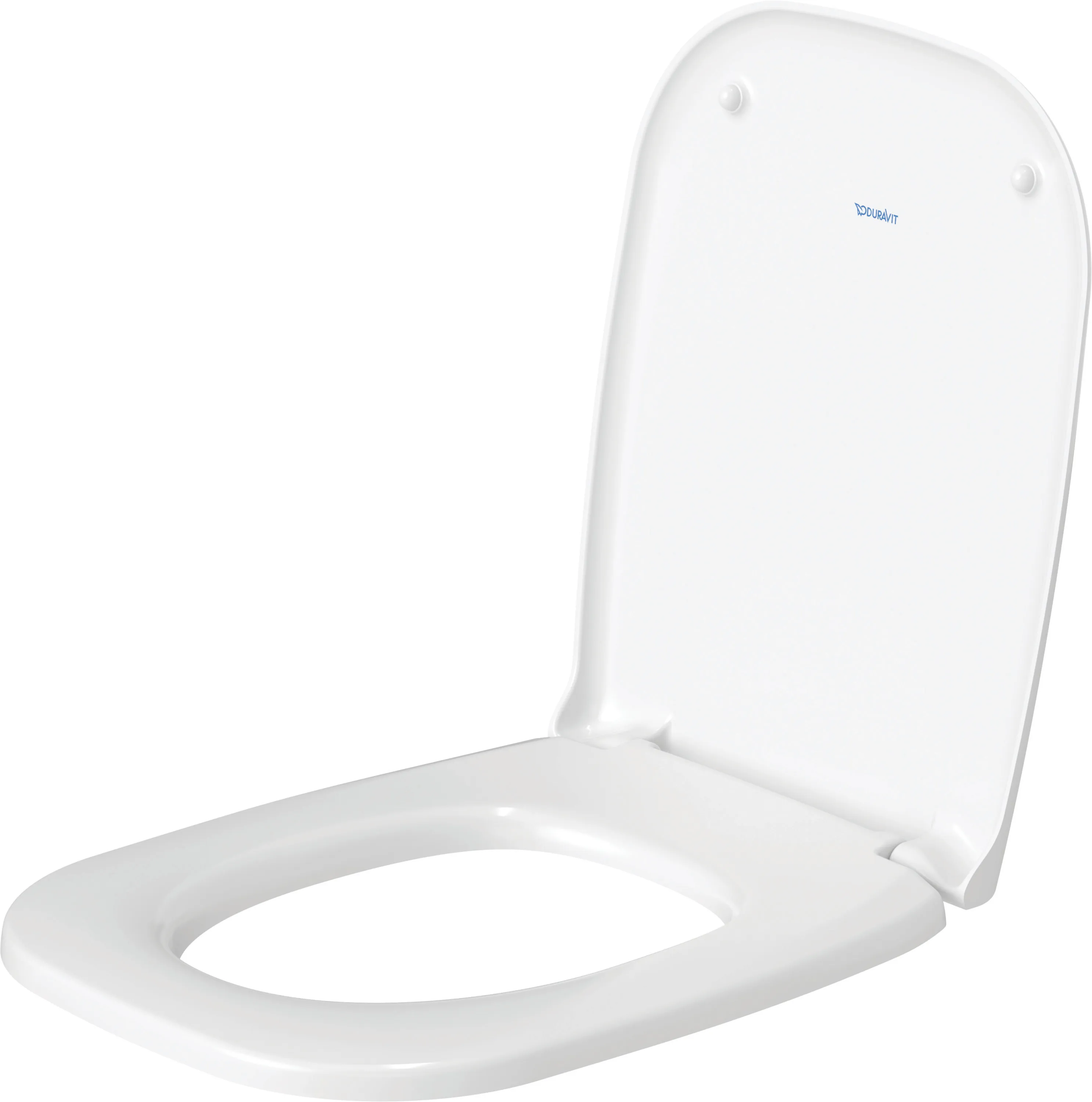 Duravit WC-Sitz Compact „D-Code“ 36 × 43 × 4 cm in, Scharniere Edelstahl Duravit WC-Sitz Compact „D-Code“ 36 × 43 × 4 cm in, Scharniere Edelstahl