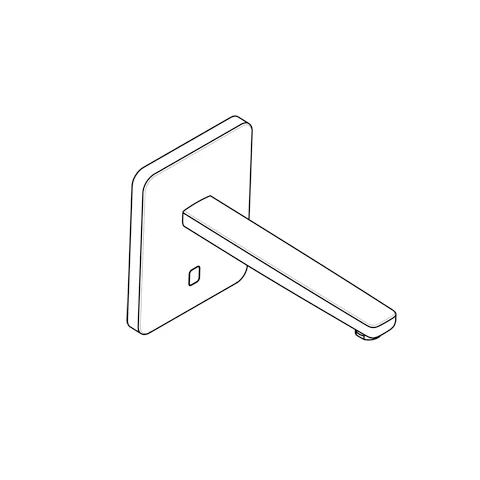 Kludi ZENTA SL E UP-Wandarmatur, Eckig ohne Mischhebel, 240mm Ausl. chrom Kludi ZENTA SL E UP-Wandarmatur, Eckig ohne Mischhebel, 240mm Ausl. chrom