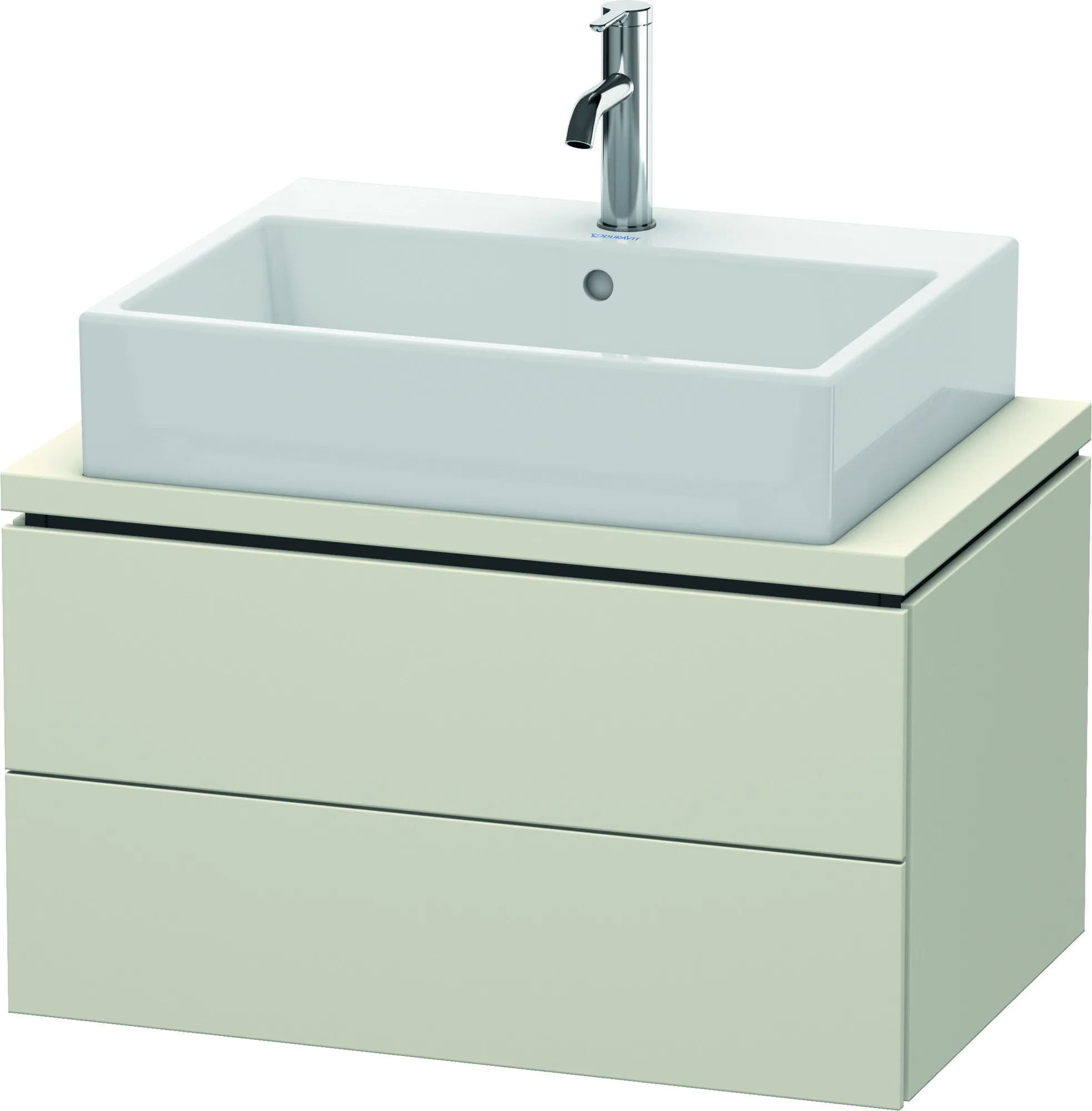 Duravit Waschtischunterschrank wandhängend „L-Cube“ 72 × 40 × 47,7 cm Taupe Matt Duravit Waschtischunterschrank wandhängend „L-Cube“ 72 × 40 × 47,7 cm Taupe Matt