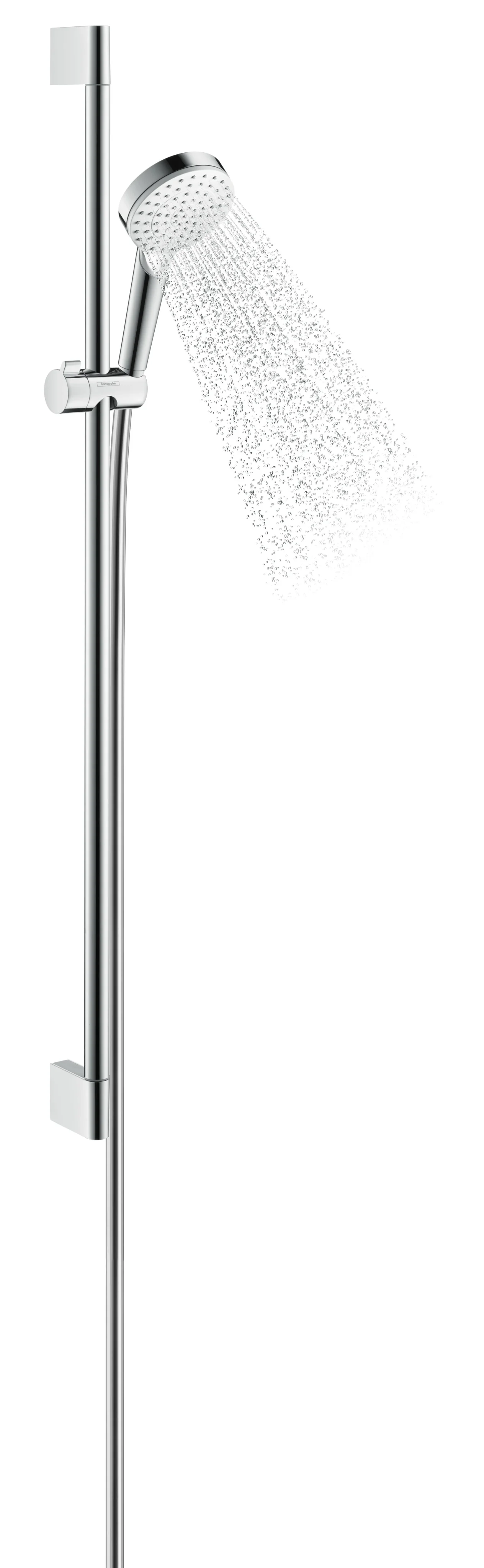 Hansgrohe Crometta Brausenset 1jet EcoSmart, 9 l/min, Unica 900 mm, weiß/chrom