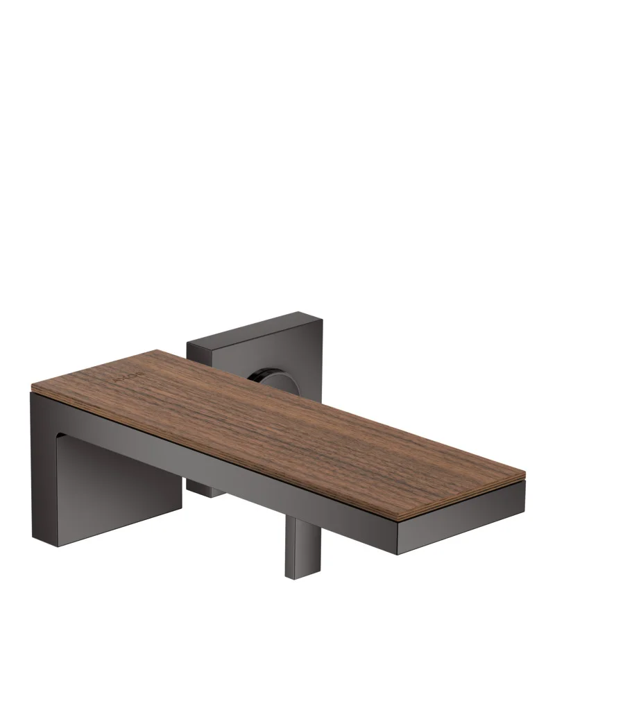 Hansgrohe AXOR MyEdition Platte 245 mm, Amerikanischer Nussbaum, abnehmbar