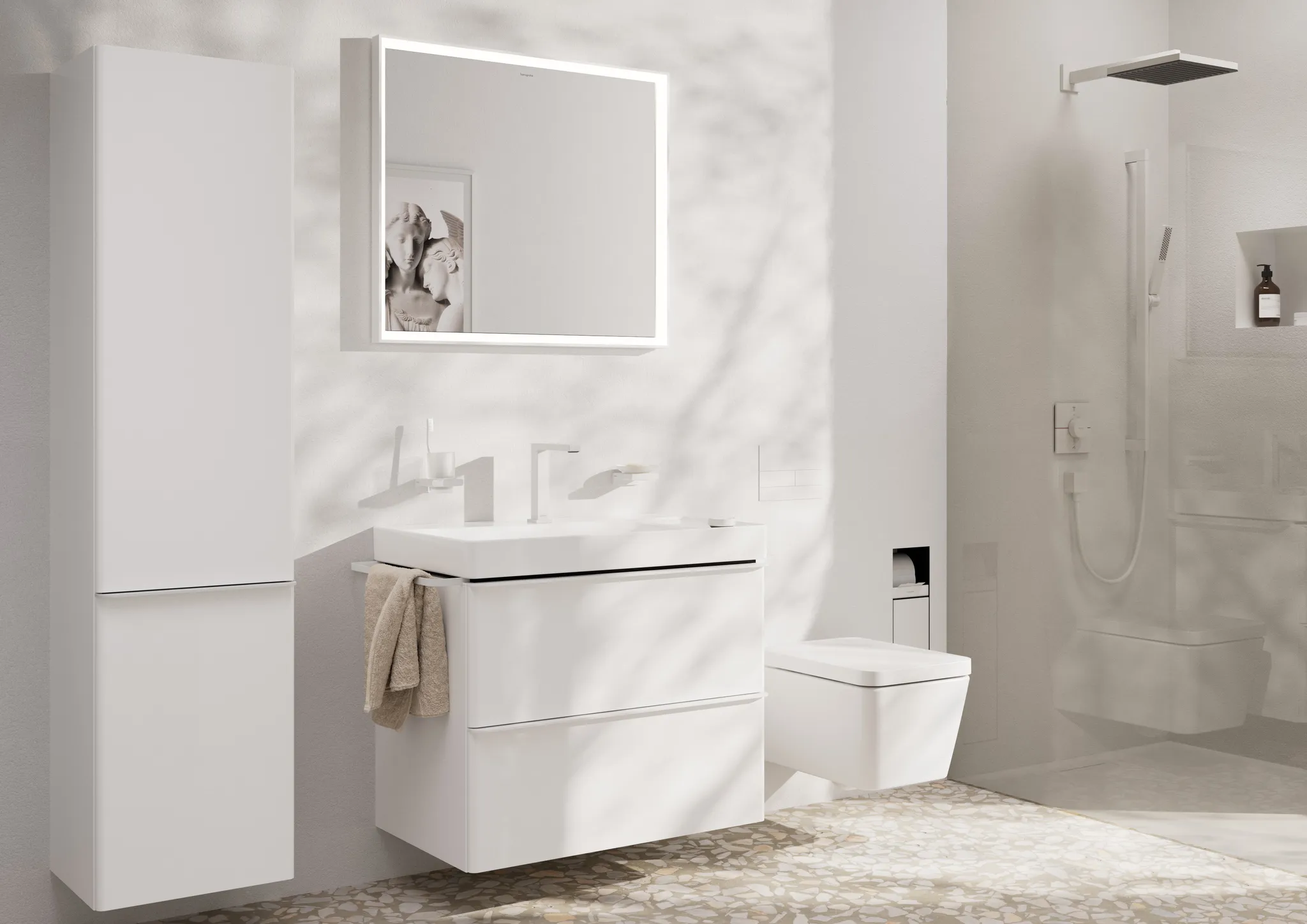 Hansgrohe Pulsify E Kopfbrause 260 1jet, Mattweiß Hansgrohe Pulsify E Kopfbrause 260 1jet, Mattweiß