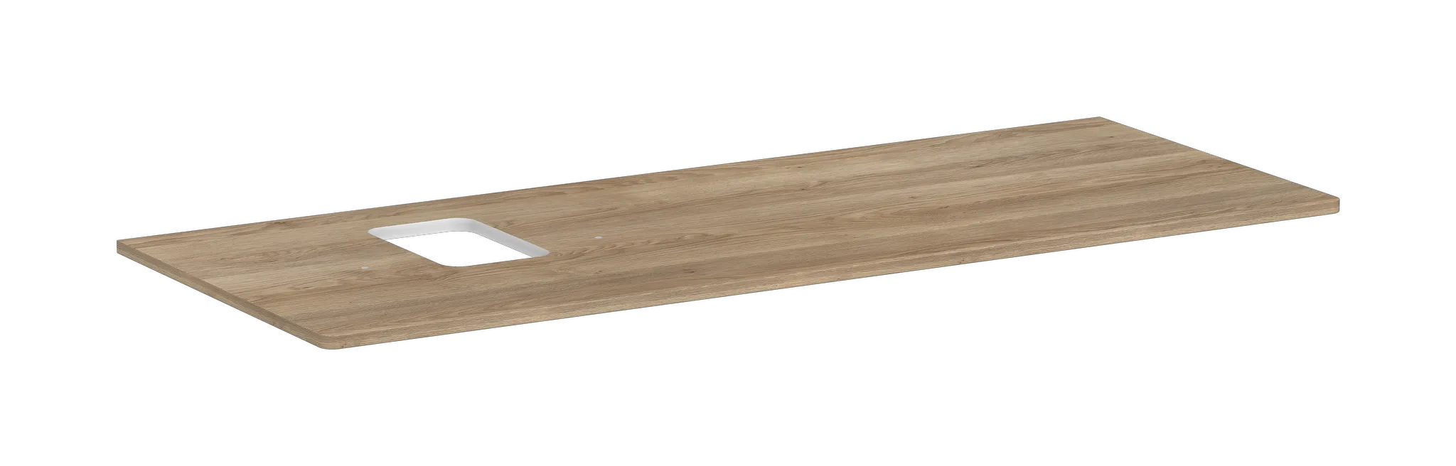 Hansgrohe Xelu Q Konsole in Eiche Natur, 1360x540 mm, mit Ausschnitt links für Aufsatzwaschtisch mit Hahnloch Hansgrohe Xelu Q Konsole in Eiche Natur, 1360x540 mm, mit Ausschnitt links für Aufsatzwaschtisch mit Hahnloch