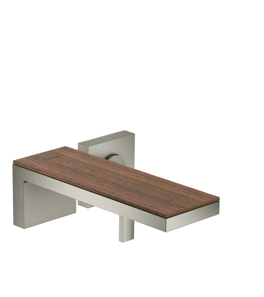 Hansgrohe AXOR MyEdition Platte 245 mm, Amerikanischer Nussbaum, abnehmbar