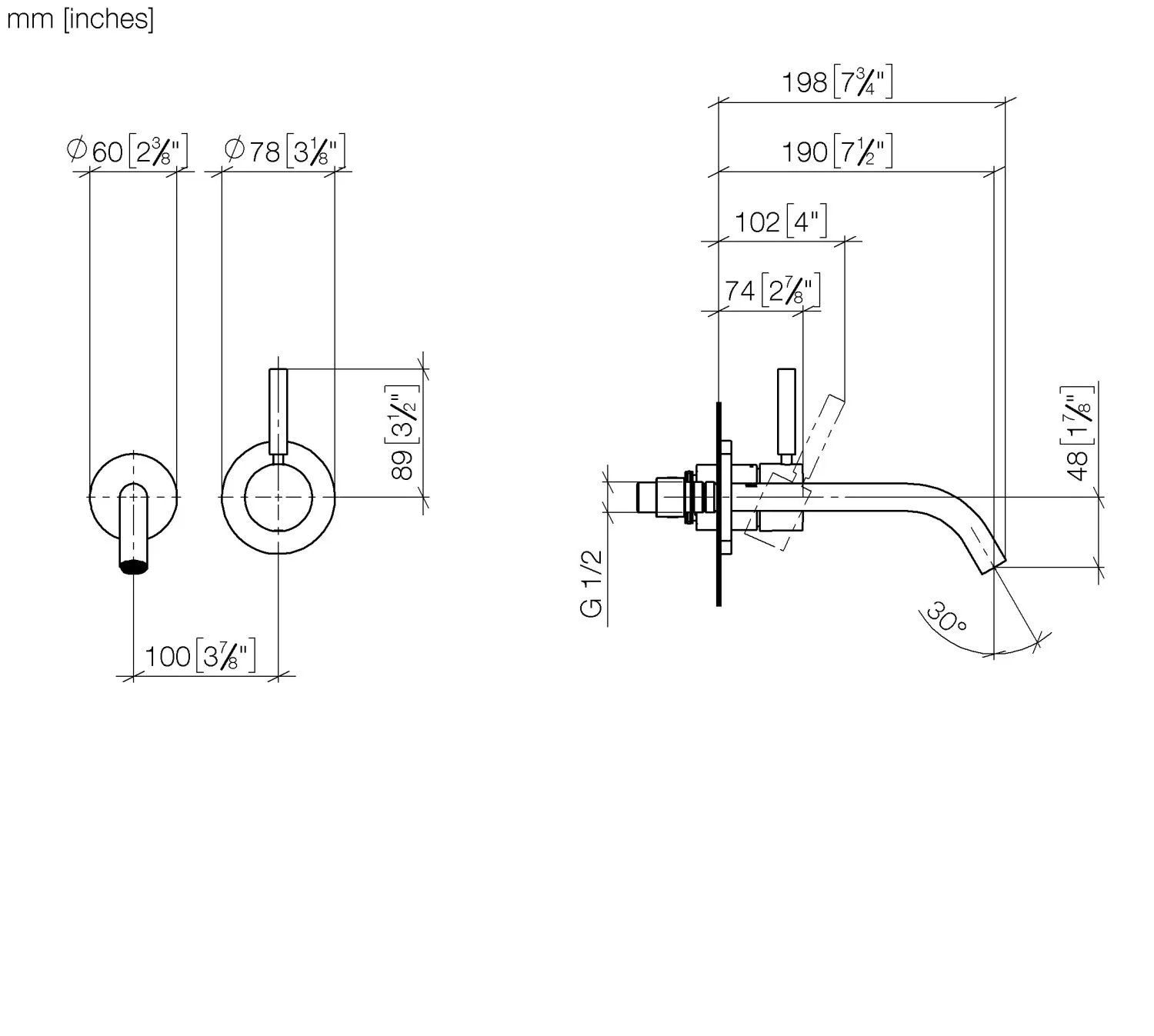 Waschtisch-Wand-Einhandbatterie ohne Ablaufgarnitur META Chrom 36860660 Waschtisch-Wand-Einhandbatterie ohne Ablaufgarnitur META Chrom 36860660