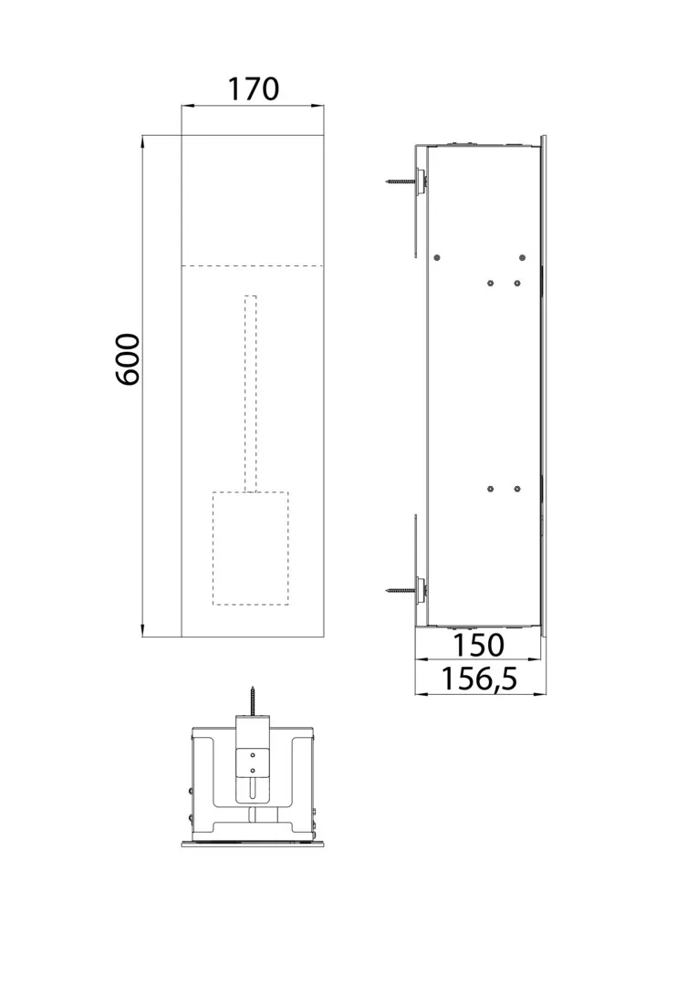 WC-Modul asis pure mit Glasfront Türanschlag links, Unterputz, 1-türig 600mm, alpinweiss WC-Modul asis pure mit Glasfront Türanschlag links, Unterputz, 1-türig 600mm, alpinweiss