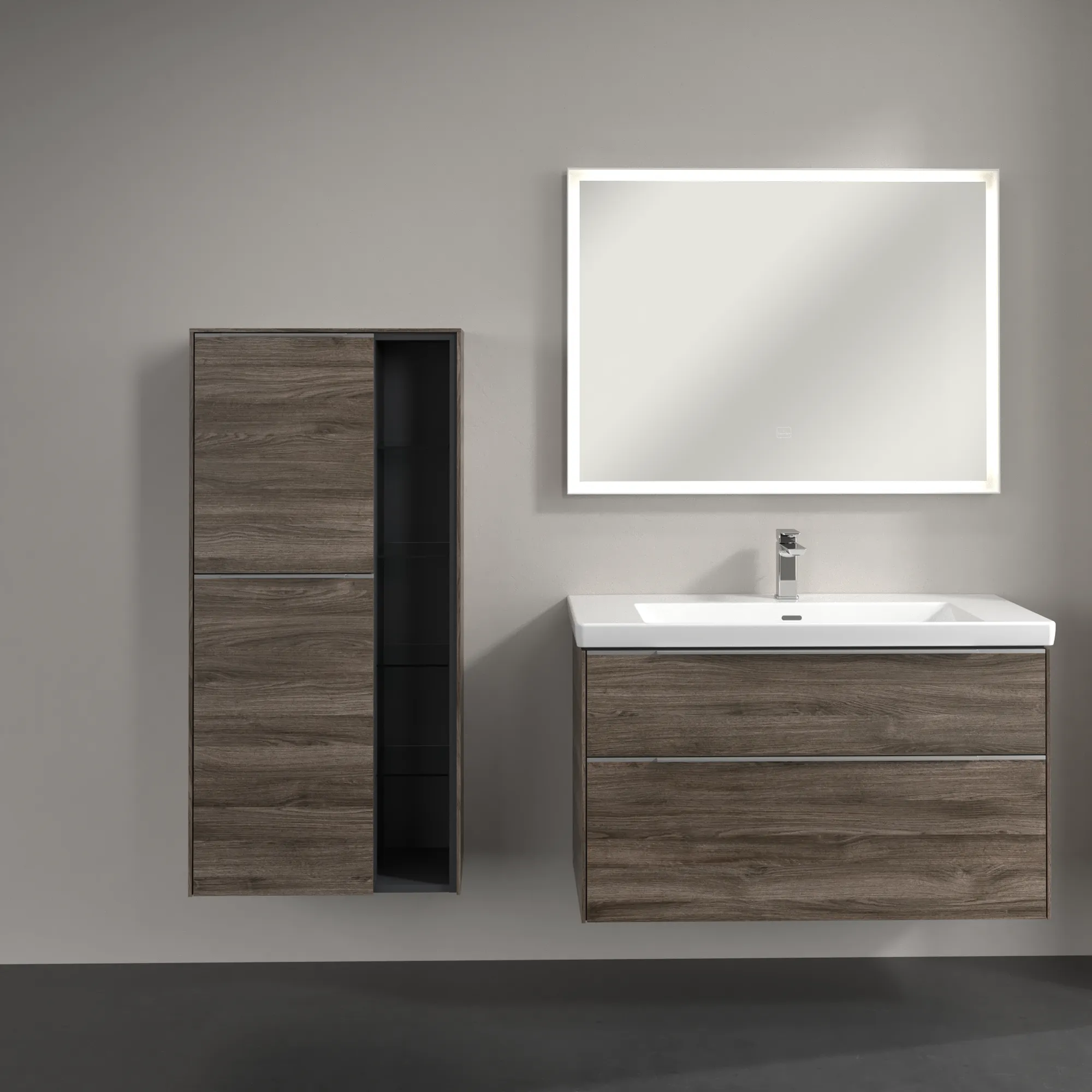 Villeroy & Boch Subway 3.0 Mittelschrank C59800, 574 x 1200 x 362 mm, links angeschlagen, Stone Oak