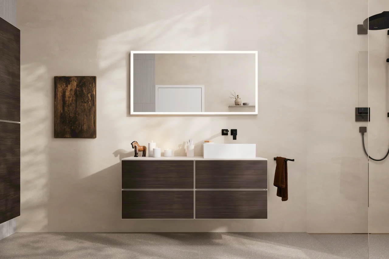 Hansgrohe Metropol Einhebel-Waschtischmischer Unterputz mattschwarz, Ausladung 225 mm, Hebelgriff, Normalstrahl, max. Durchfluss 5 l/min
