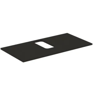 Waschtischplatte i.life B mittiger Ausschnitt für ein Wand-Waschtisch 1002x507x18mm Weiß matt