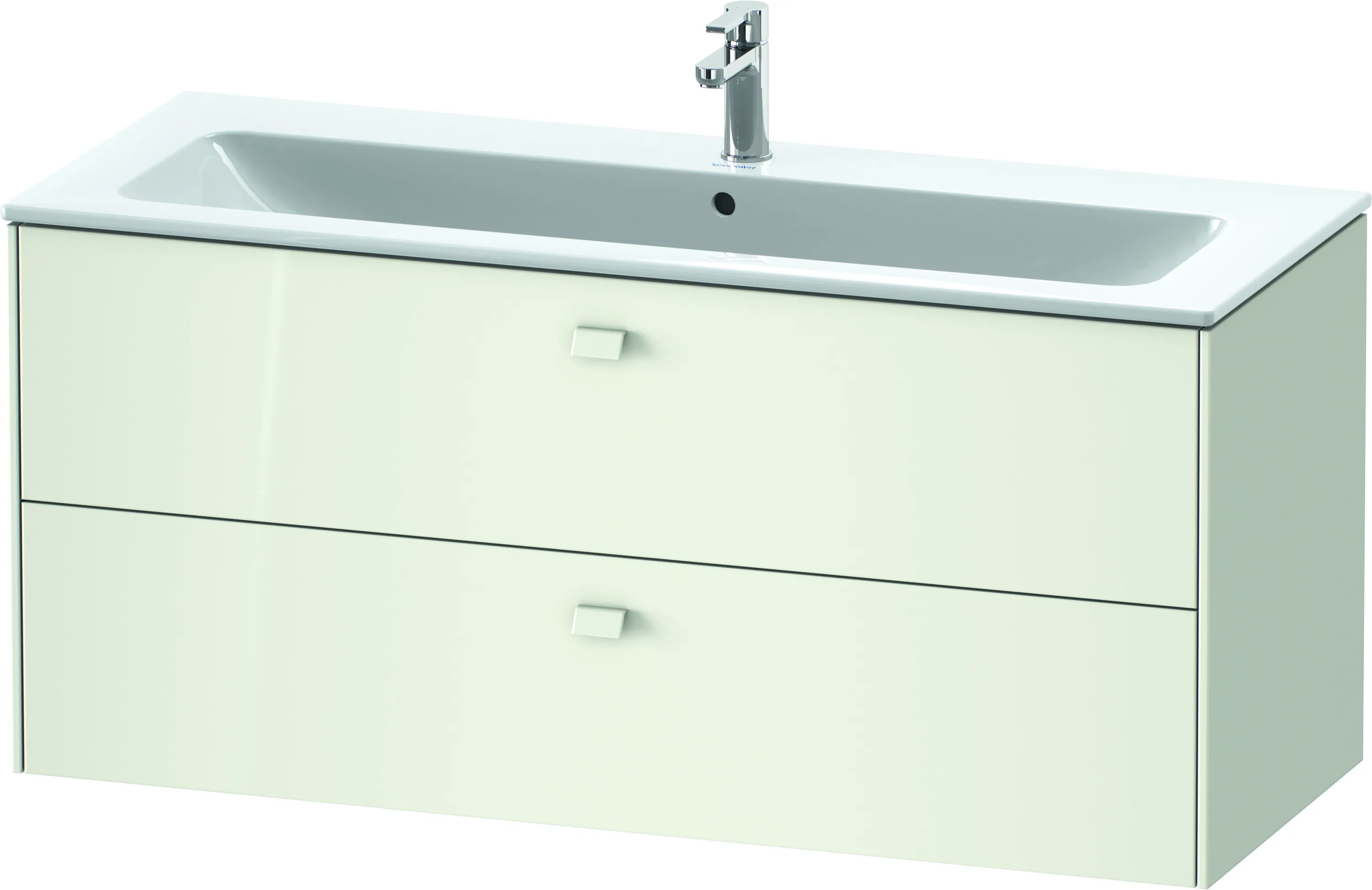 Duravit Waschtischunterschrank wandhängend „Brioso“ 122 × 55,3 × 47,9 cm in Weiß Hochglanz