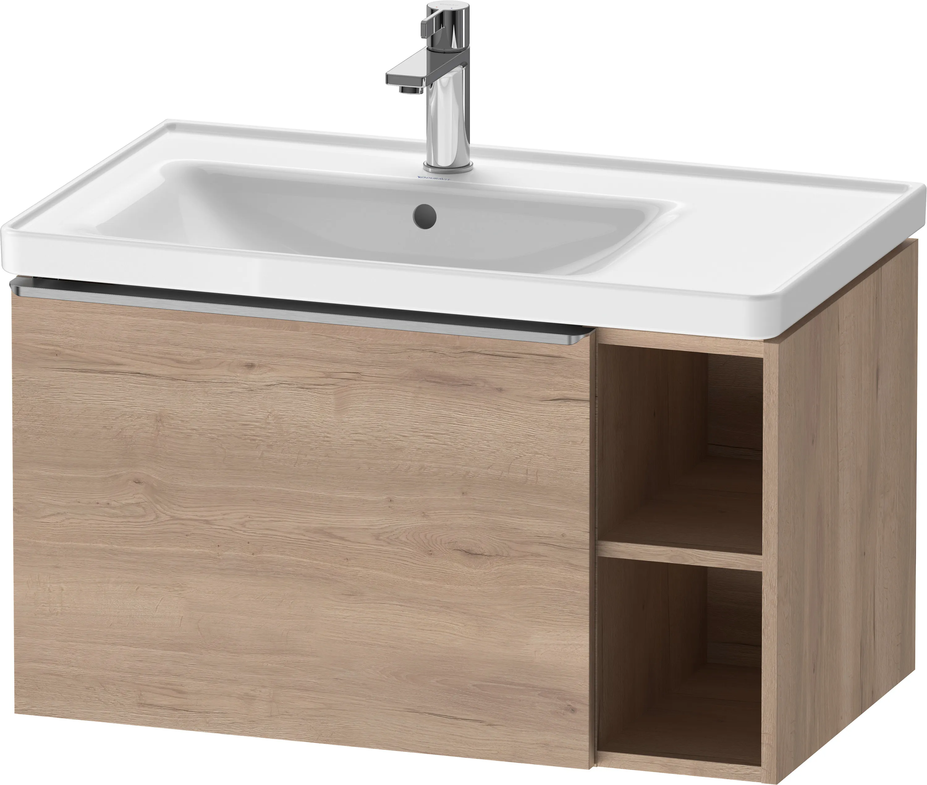 Duravit Waschtischunterschrank wandhängend „D-Neo“ 78,4 × 44 × 45,2 cm Eiche Marmoriert