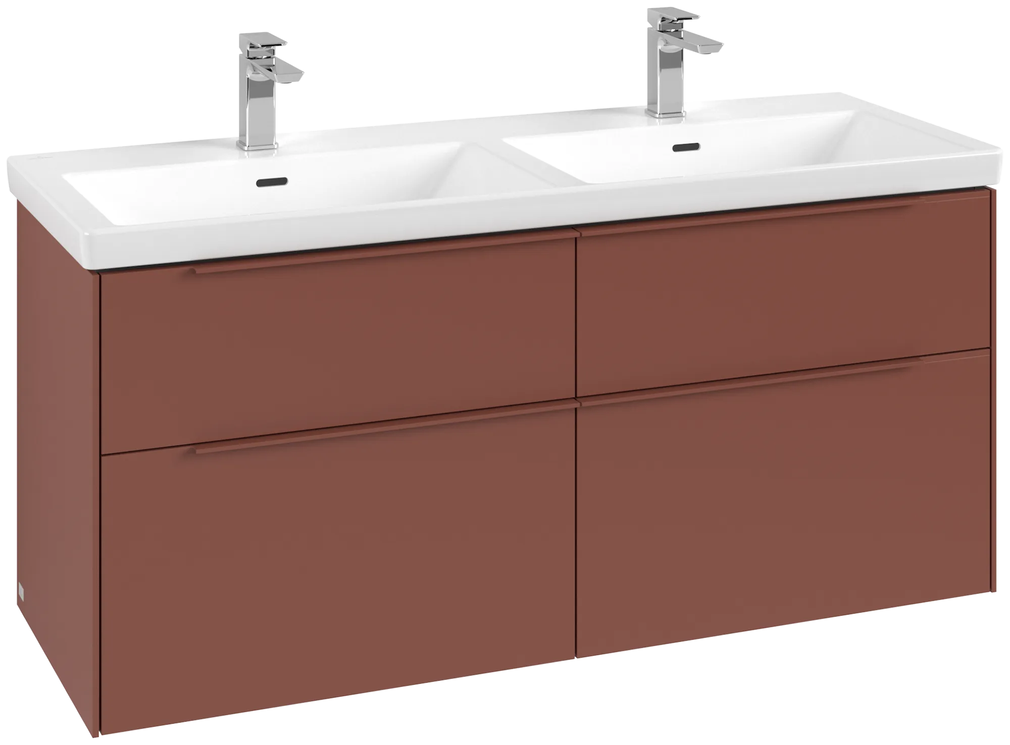 Villeroy & Boch Subway 3.0 Waschbeckenunterschrank C56802, 1272x576x478 mm, Wine Red