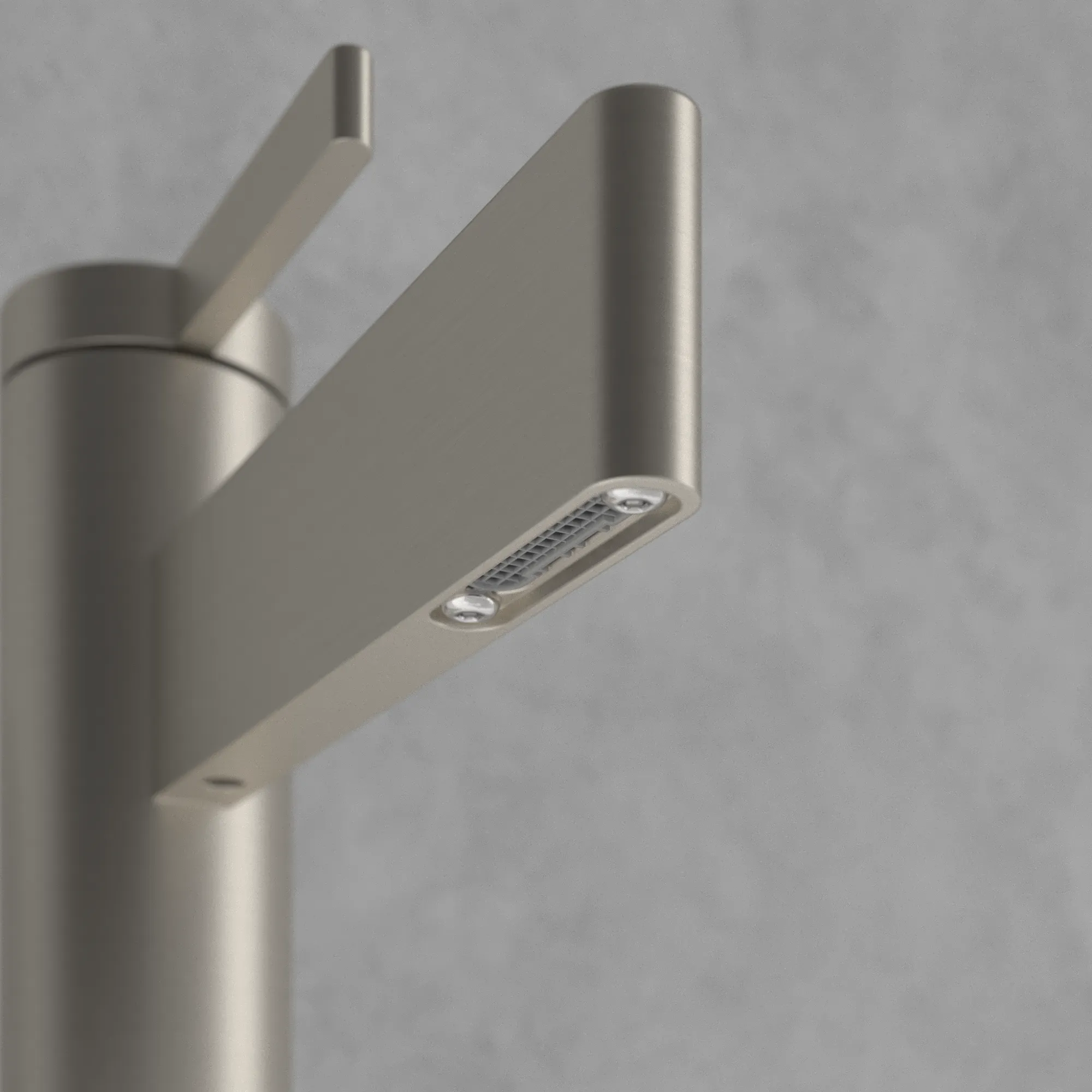 Einhand-Waschtischarmatur „Dawn“ 14,9 cm Ausladung 100 mm in Brushed Nickel Matt Einhand-Waschtischarmatur „Dawn“ 14,9 cm Ausladung 100 mm in Brushed Nickel Matt