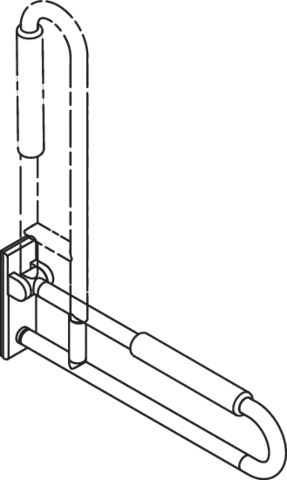HEWI Stützklappgriff mobil „Serie 801“