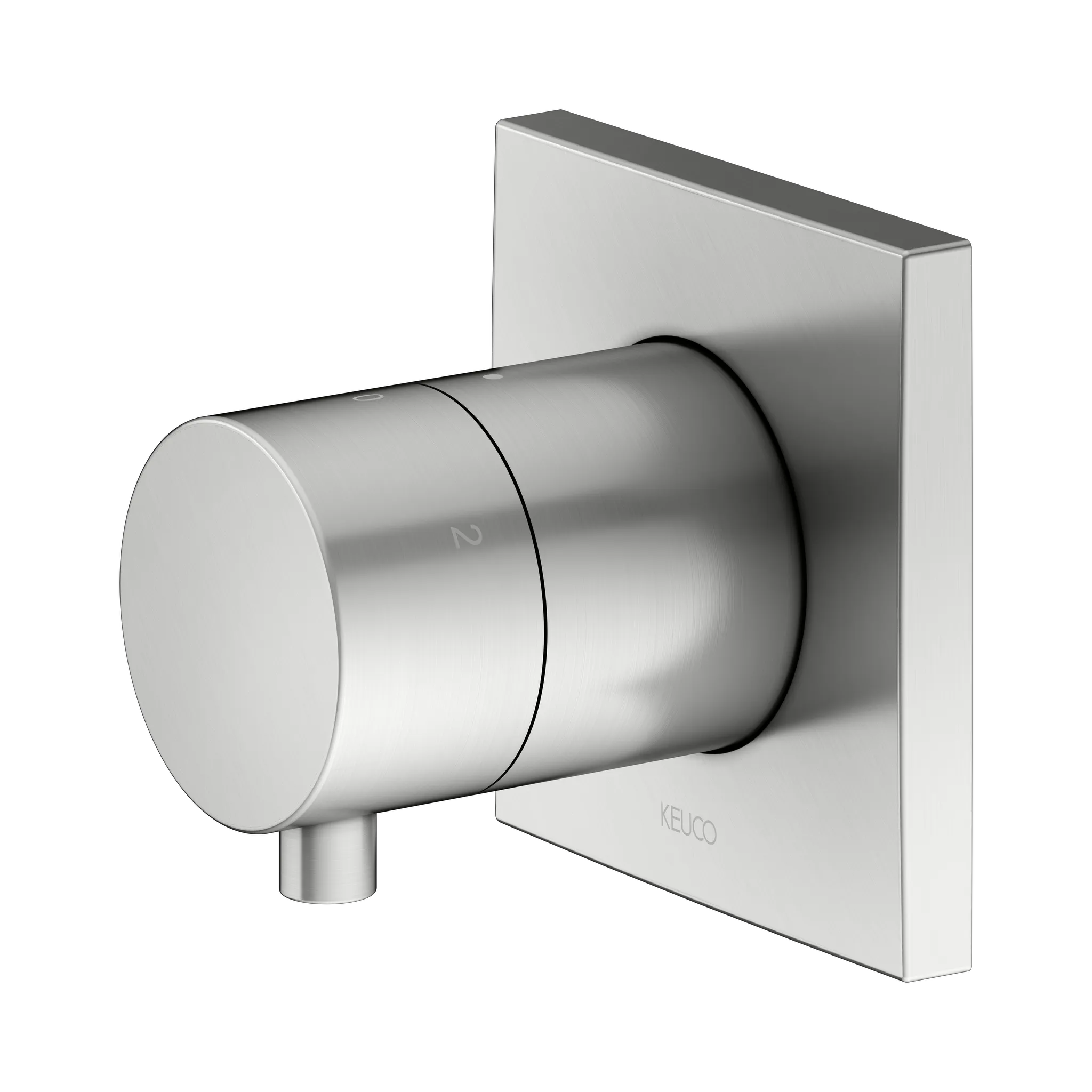 KEUCO IXMO Ab- und Umstellventil Unterputz für 3 Verbraucher IXMO Comfort, eckig Edelstahl-finish