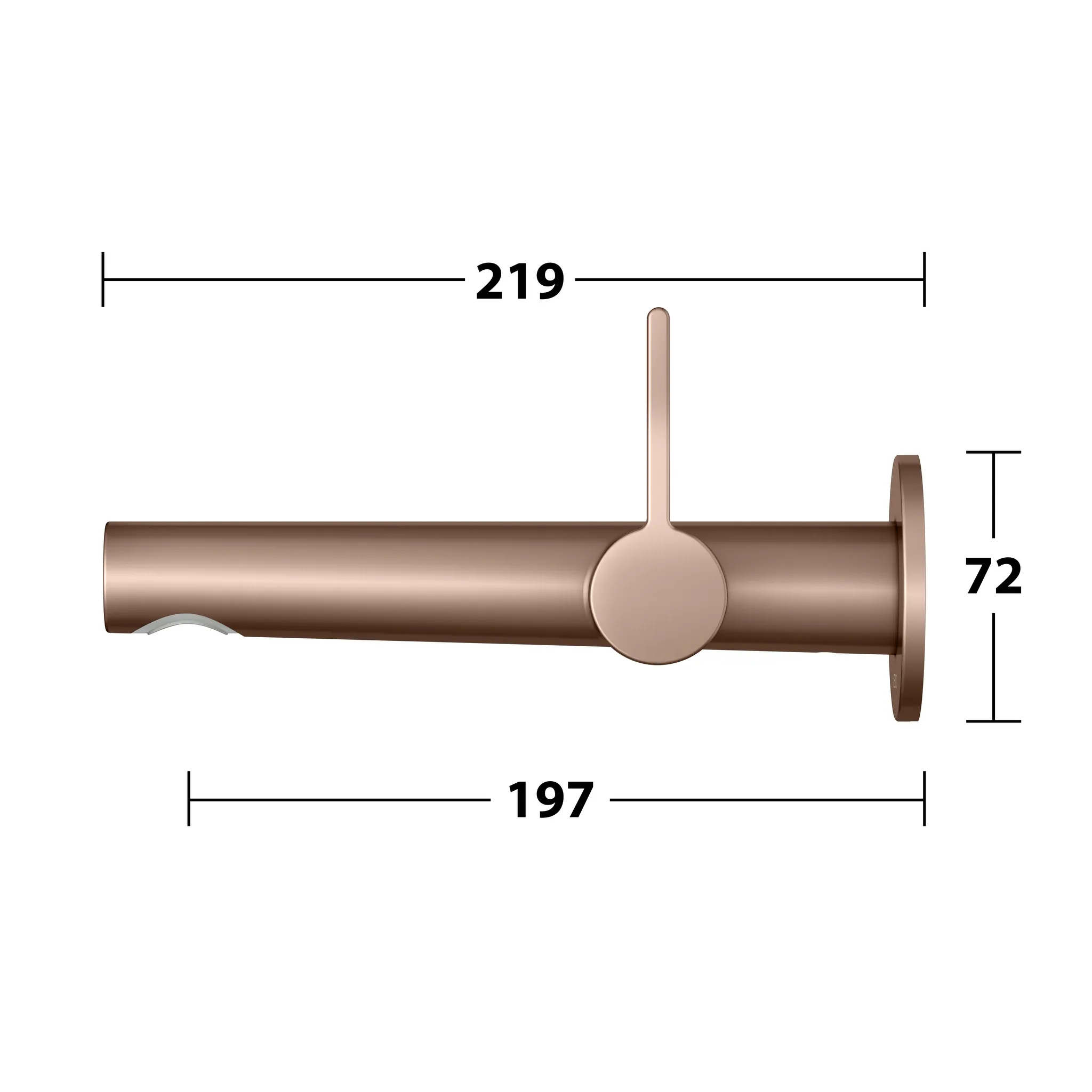 Edition 400 Einhebel-Waschtischmischer UP Ausladung 197 mm Rotgold geb.