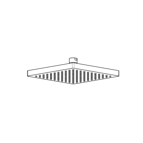 Kludi A-QA Tellerkopfbrause eckig 200 mm chrom Kludi A-QA Tellerkopfbrause eckig 200 mm chrom