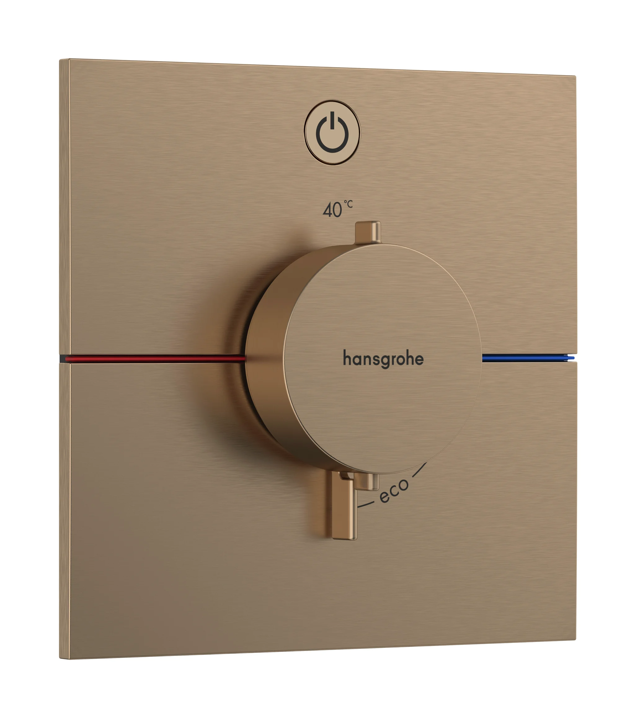 Hansgrohe ShowerSelect Comfort E Thermostat Unterputz, Brushed Bronze, 1 Verbraucher, flache Rosette, einfache Installation