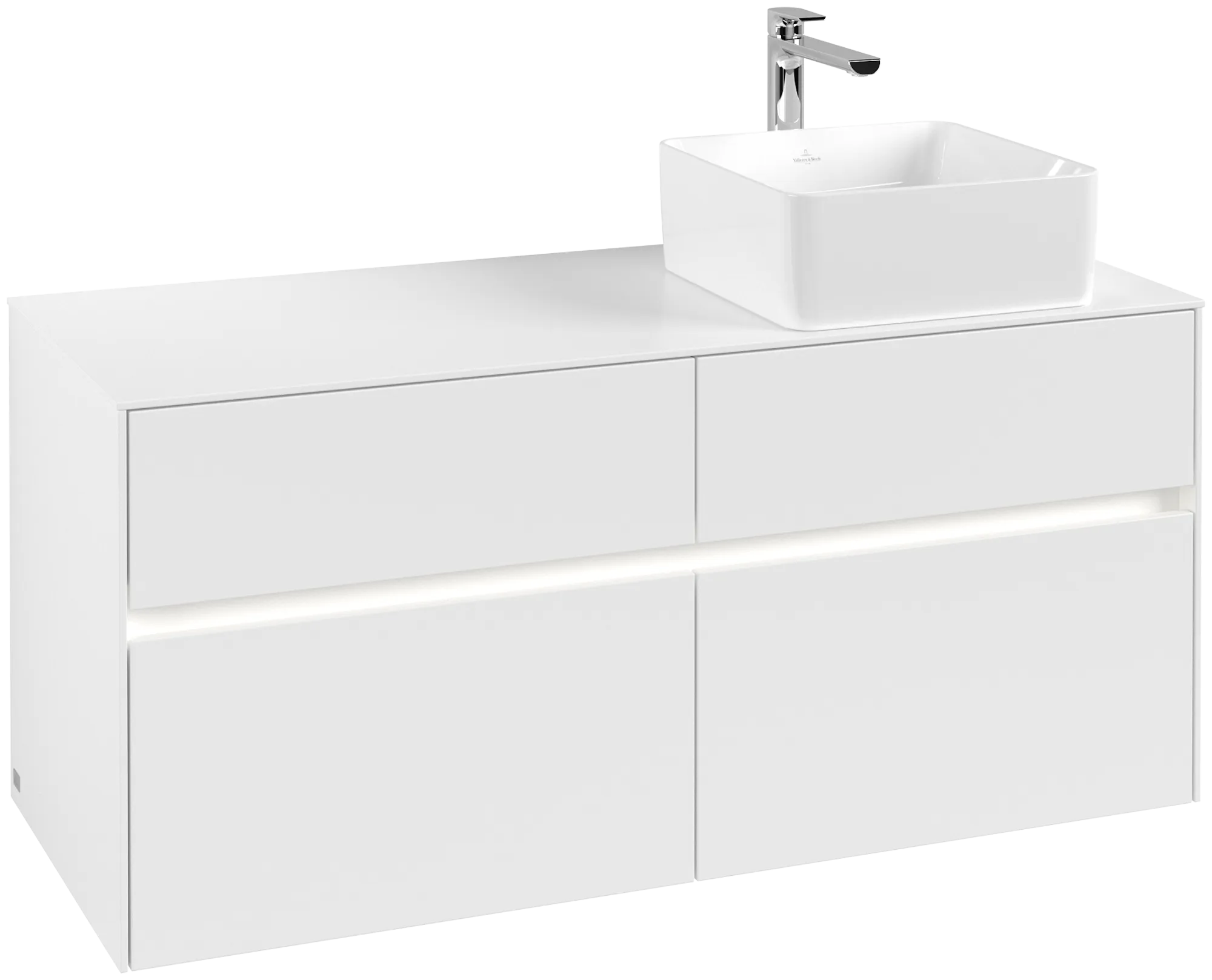Villeroy & Boch Collaro Waschbeckenunterschrank C043B0 1200x548x500mm White Matt