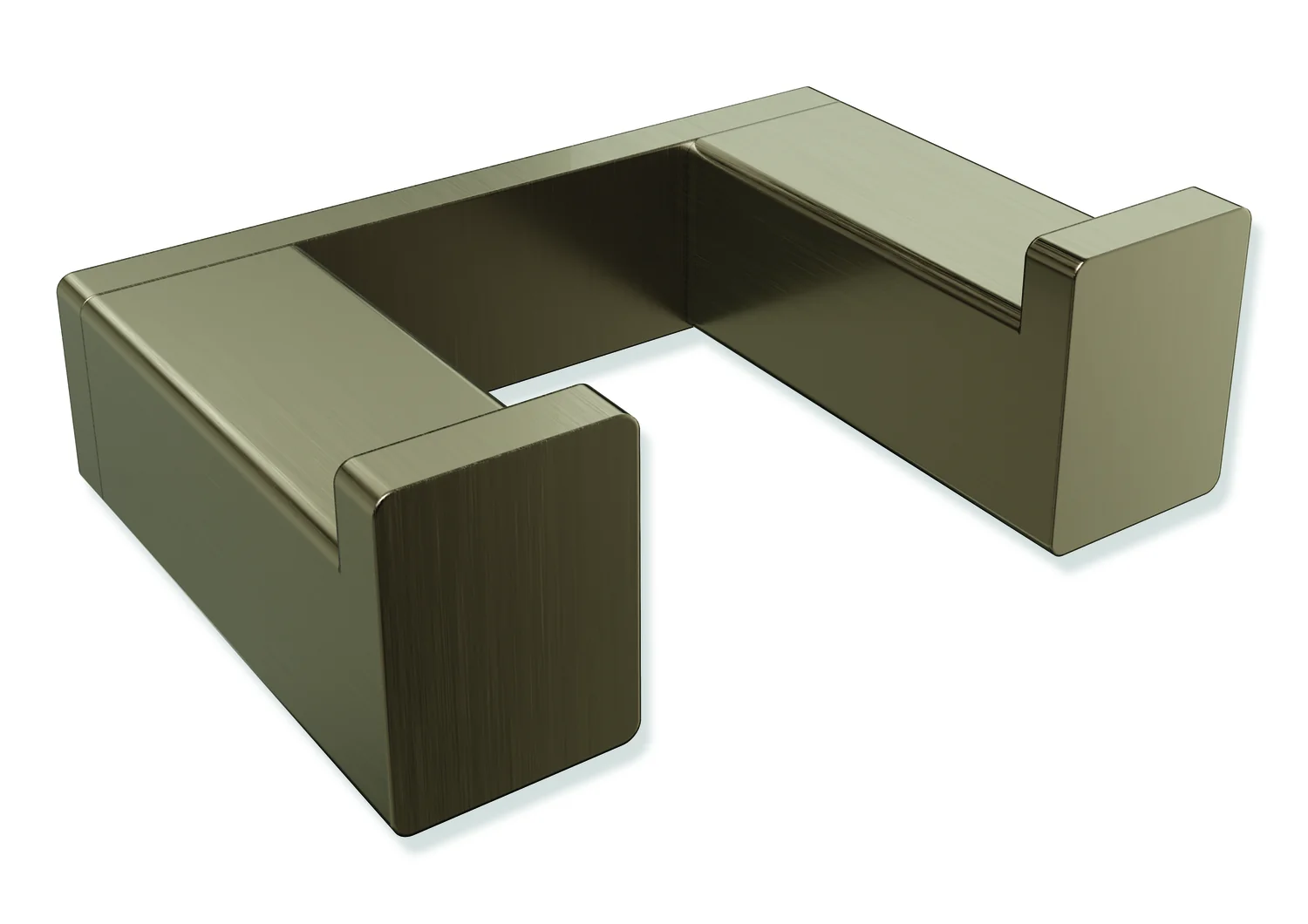 HEWI Doppelhaken System 900Q, Edelstahl PVD bronze gebürstet, 60 mm breit, 42 mm tief HEWI Doppelhaken System 900Q, Edelstahl PVD bronze gebürstet, 60 mm breit, 42 mm tief