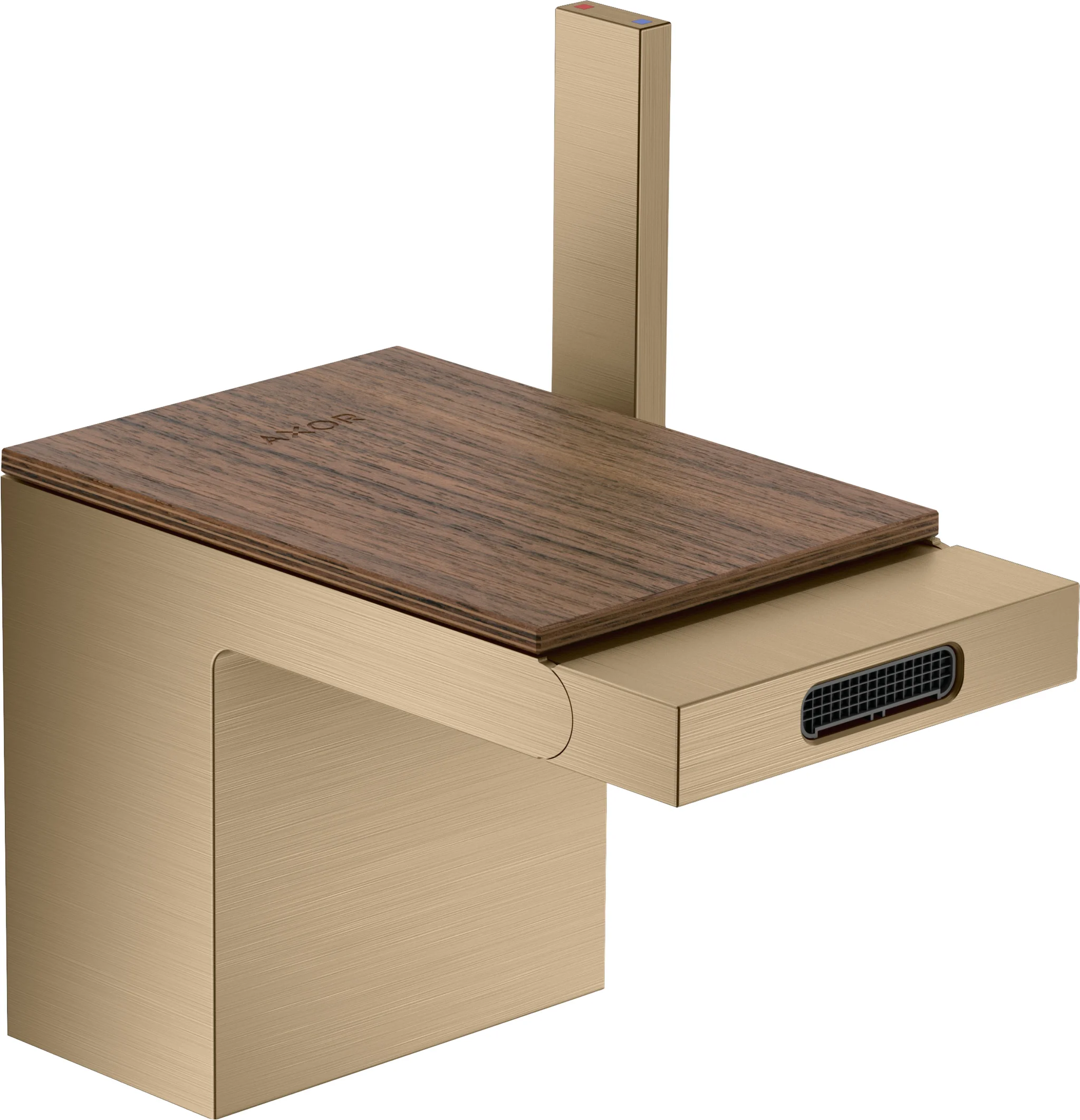 Hansgrohe AXOR MyEdition Platte 117 mm, Amerikanischer Nussbaum, abnehmbar Hansgrohe AXOR MyEdition Platte 117 mm, Amerikanischer Nussbaum, abnehmbar
