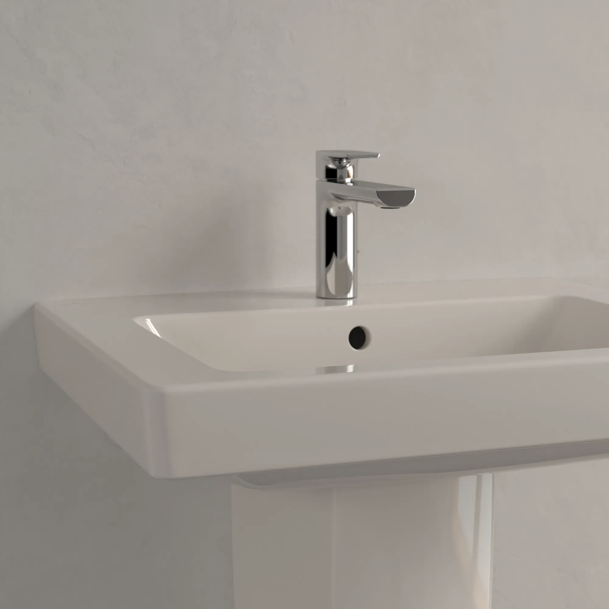 Villeroy & Boch Wandwaschtisch „Subway 2.0“ 600 × 470 × 150 mm, mit Hahnlochbohrung, Hahnlochposition mittig, mit Hahnlochbank in Pergamon Villeroy & Boch Wandwaschtisch „Subway 2.0“ 600 × 470 × 150 mm, mit Hahnlochbohrung, Hahnlochposition mittig, mit Hahnlochbank in Pergamon