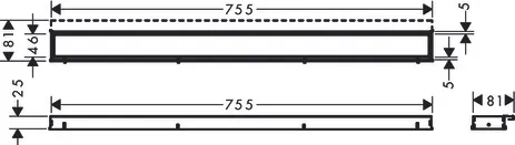 RainDrain Match Duschrinne 800 mm mit höhenverstellbaren Rahmen BST RainDrain Match Duschrinne 800 mm mit höhenverstellbaren Rahmen BST