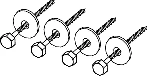Befestigungssatz für Holzständerwände Befestigungssatz für Holzständerwände