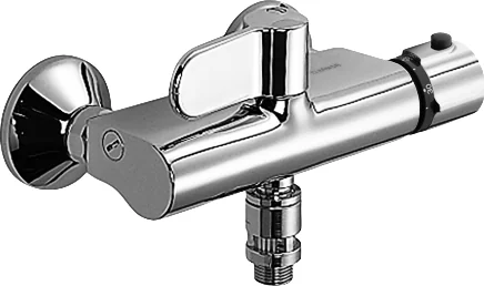 HansaTEMPRA Duscharmatur mit Thermostat und Sicherungseinrichtung DN15 Chrom