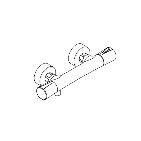 Kludi ZENTA SL Therm.-Brausearmatur ohne Brausegarnitur chrom Kludi ZENTA SL Therm.-Brausearmatur ohne Brausegarnitur chrom