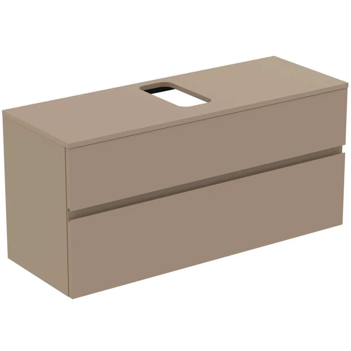 Ideal Standard Waschtischunterschrank Finesse, Modellnummer E3479UP, 1202x440x558mm, 2 Auszüge, Greige matt Ideal Standard Waschtischunterschrank Finesse, Modellnummer E3479UP, 1202x440x558mm, 2 Auszüge, Greige matt