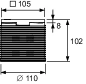 TECEdrainpoint S Rostrahmen Kunststoff 100 × 100 mm ohne Rost